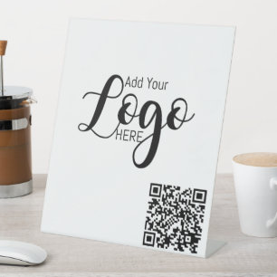 Signe De Table logo commercial personnalisé publicité code QR