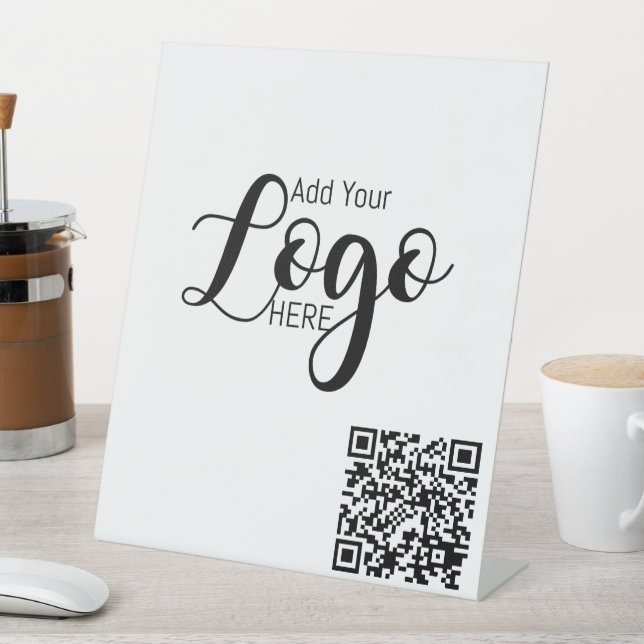 Signe De Table logo commercial personnalisé publicité code QR (In SItu)