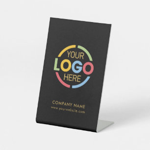 Signe De Table Logo d'entreprise moderne Black Gold Entreprise