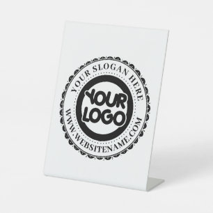 Signe De Table Logo d'entreprise personnalisé grand format
