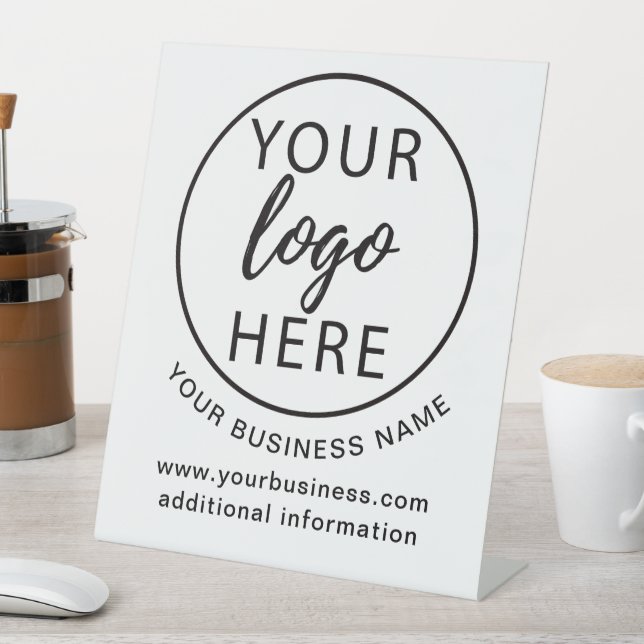 Signe De Table Logo d'entreprise simple personnalisé (In SItu)