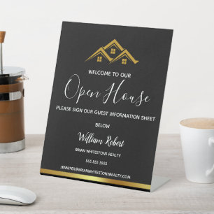 Signe De Table Logo Maison Dorée Immobilier Agent Immobilier Mode