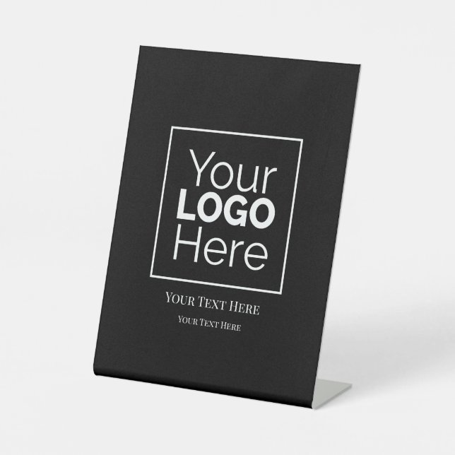 Signe De Table Logo professionnel personnalisé (Recto)