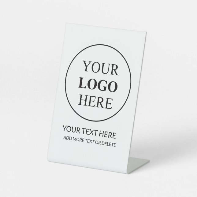 Signe De Table Logo promotionnel personnalisé - Pas de commande m (Recto)