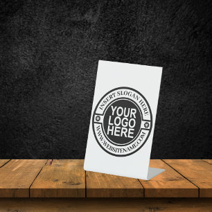 Signe De Table Logo Simple Modern Professional Créez Votre Propre