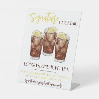 Signe De Table Long Island Iced Tea Signature Cocktail Recipe