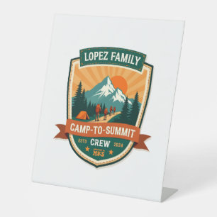Signe De Table Lopez Family Camp-To-Summit Crew Vintage Randonnée