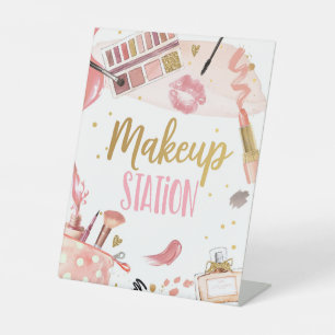 Signe De Table Makeup Station Spa Party Girl Glamor Anniversaire