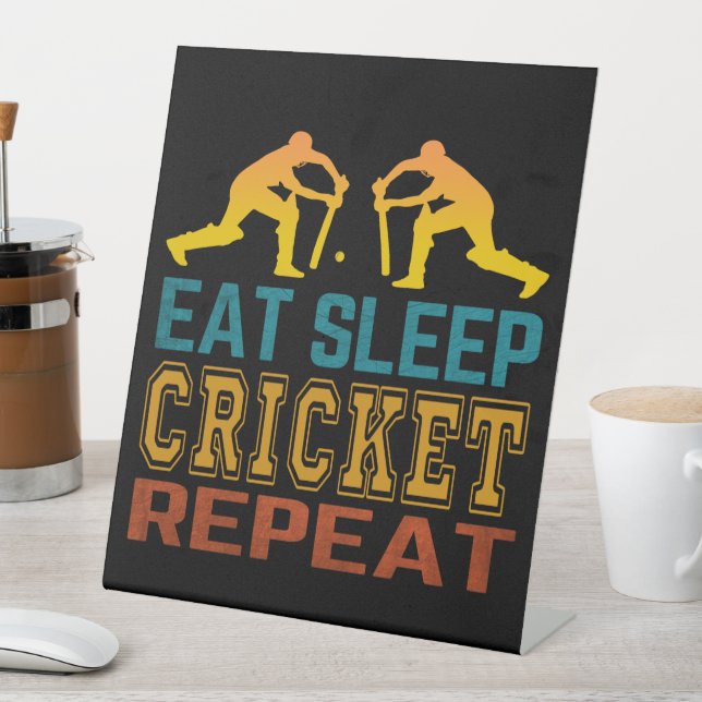Signe De Table Manger Dormir Cricket Répéter (In SItu)