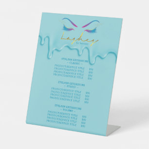 Signe De Table Maquillage Artiste Eyelash Lashes Déchets de peint