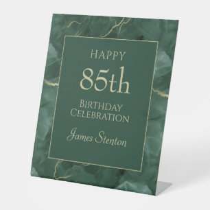Signe De Table Marbre Vert 85e Anniversaire