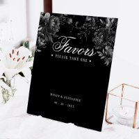 Mariage classique gothique noir favorise