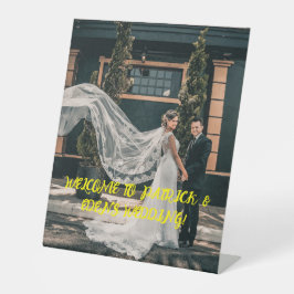 Signe De Table Mariage customisé Easel