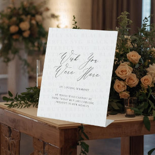 Signe De Table Mariage En Mémoire Vous Nous Manquez Élégant