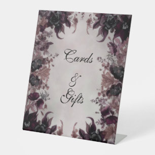 Signe De Table Mariage Fleur Gothique Violette