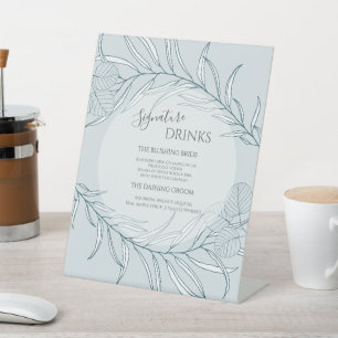 Signe De Table Mariage Fleur sauvage Elegant Boho