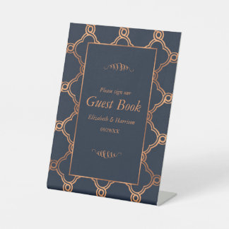 Signe De Table Mariage Géométrique vintage Gatsby