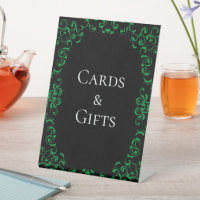 Mariage gothique vert et noir