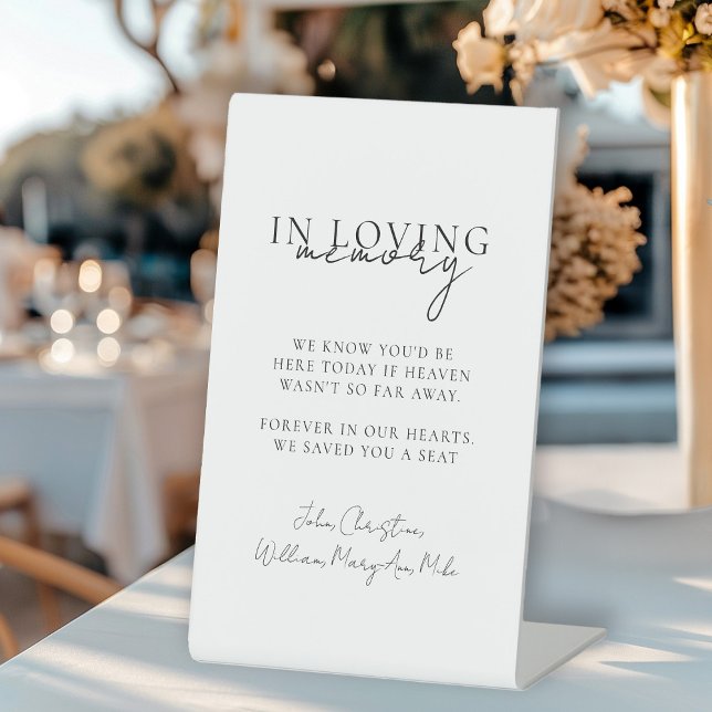 Signe De Table Mariage, Mémorial, Blanc, (Créateur téléchargé)