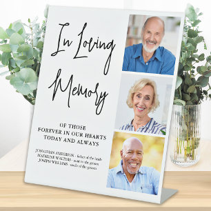Signe De Table Mariage Memorial Personnaliser 3 Photo Love Memory