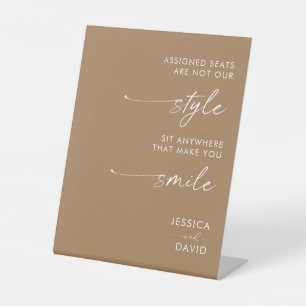 Signe De Table Mariage moderne Assignés Sièges Ne Sont Pas Notre 