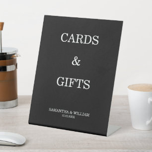 Signe De Table Mariage Photo Classique Noir Moderne