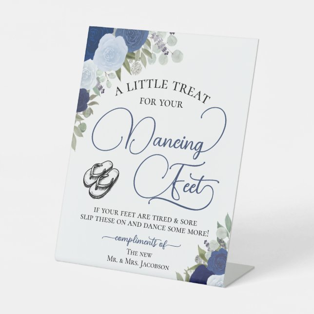 Signe De Table Mariage Sandales Compensées Fleurs Roses Bohème Bl (Recto)