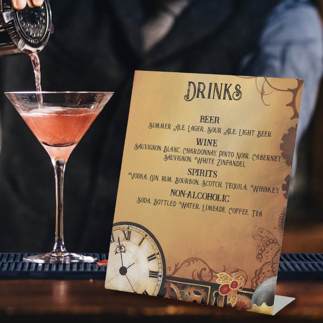 Signe De Table Mariage victorien Steampunk (Créateur téléchargé)