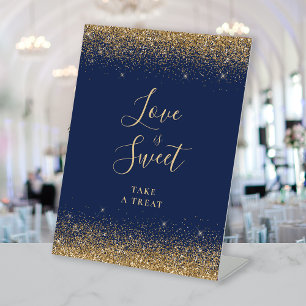 Signe De Table Marine Blue Gold Parties scintillant Mariage L'amo