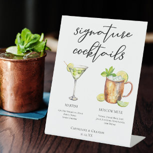 Signe De Table Martini Moscow Mule Signature Cocktails Menu