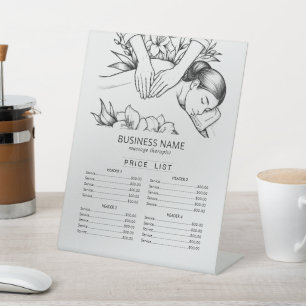 Signe De Table Massage Thérapie Healing Main Energy Spa Liste des