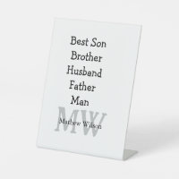 Meilleur homme fils mari papa cite ajouter un nom