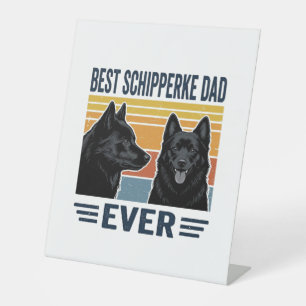 Signe De Table Meilleur papa Schipperke de tous les temps Design