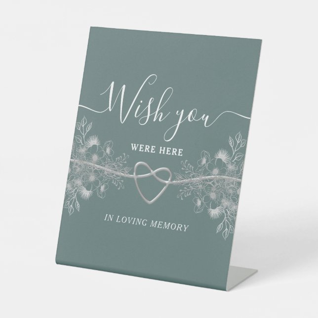 Signe De Table Mémorial de Sage Green (Recto)