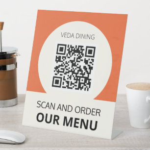 Signe De Table Menu d'analyse du restaurant Commande QR Code Oran