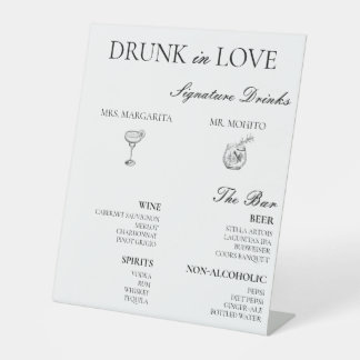 Signe De Table Menu du bar