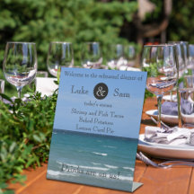 Menu du dîner de répétition Ocean View Beach