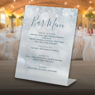 Signe De Table Menu élégant de bar pour un Pays des Merveilles d'