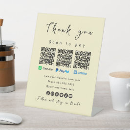 Signe De Table Merci Paypal Cash App Venmo Soft Super