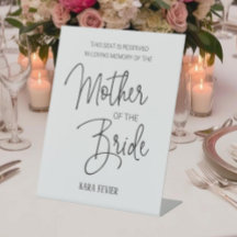 Mère de mariée Chaire de commémoration Mariage rés