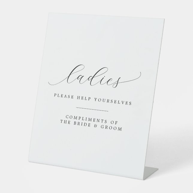 Signe De Table Mesdames, Aidez-Vous À Réserver Le Mariage (Recto)