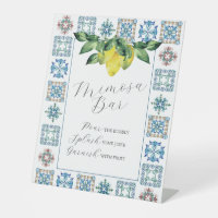 Mimosa Bar Citron bleu et jaune