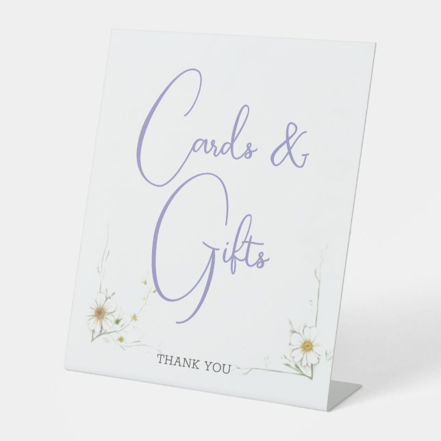 Signe De Table Mini-moderne Cartes et Cadeaux Accueil Mariage (Recto)