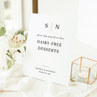 Minimal et chic | Mariage de desserts sans produit