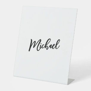 Signe De Table Minimaliste Professionnel Moderne Élégant