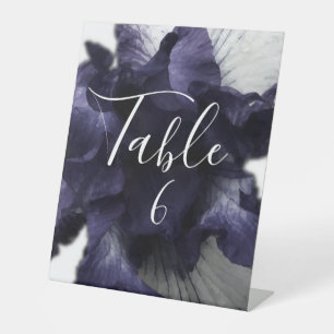 Signe De Table Minimaliste violet foncé Radiant Diaphane moderne