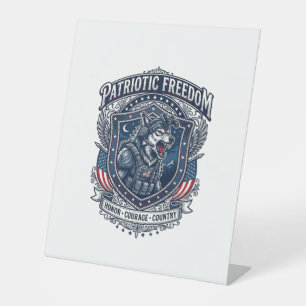 Signe De Table Mission de nuit patriotique Patriot Wolf Militaire