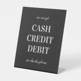 Signe De Table Mode de paiement Entreprise Moderne Piéton Signal