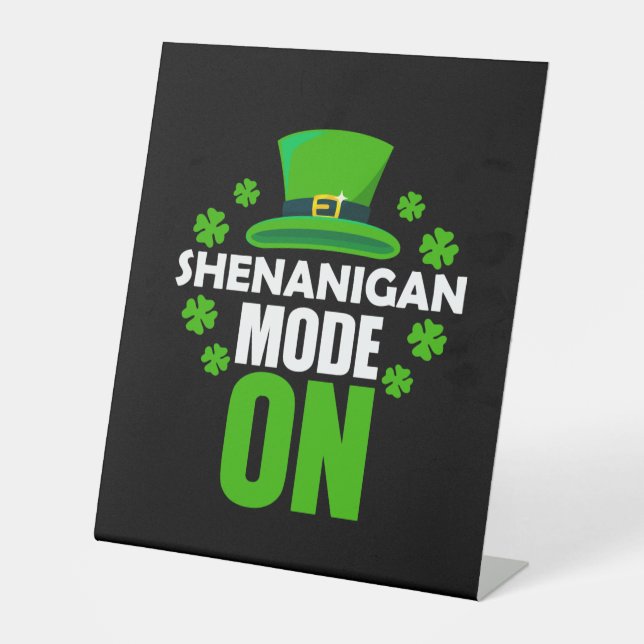 Signe De Table Mode Shenanigan Le Jour Saint-Patricks (Recto)