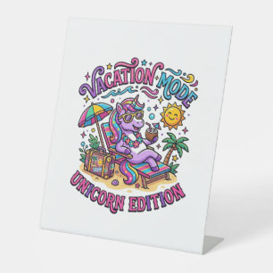 Signe De Table Mode Vacances Licorne Édition Licorne Commercial P